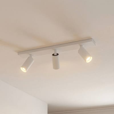 Arcchio plafondspot Brinja Slim, wit, 3-lamps, GU10 MR11