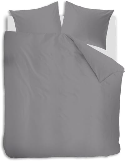 Auping Chambray chalk Dekbedovertrek - Tweepersoons 200 x 220 cm - Biologisch katoen - Grijs