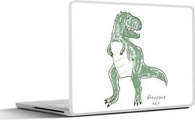 Laptop sticker - 10.1 inch - Kinderkamer - Dinosaurus - Tyrannosaurus Rex - Jongen - Meisjes - Kind - 25x18cm - Laptopstickers - Laptop skin - Cover