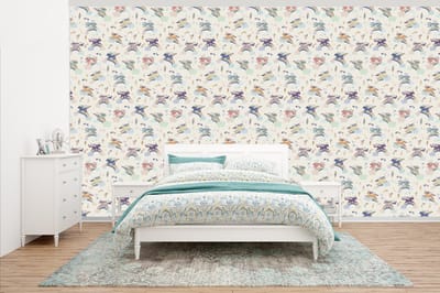 Behang - Fotobehang Unicorn - Regenboog - Patronen - Breedte 500 cm x hoogte 280 cm