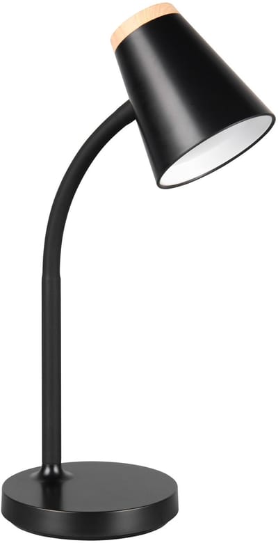 REALITY PONGO - Tafellamp - Bureaulamp - Zwart - incl. 1x SMD 4,5 W - Flexibel - LED-printplaat met hoog voltage - Niet dimbaar