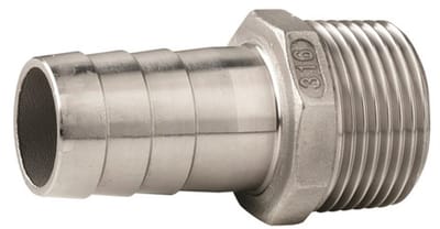 Vetus Mannelijke Slangconnector 3/4´´ Zilver 20 mm