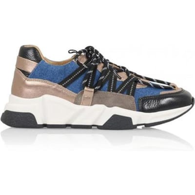 Dames Sneakers Dwrs Los Angeles Denim Combi Jeansblauw - Maat 40