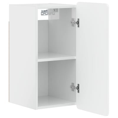 vidaXL - Badkamer - wandkast - ZWOLLE - Hoogglans - Wit - 30 - x - 31 - x - 63 - cm