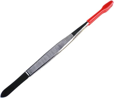 Precisie Pincet - Haar Pincet - Sieraden Maken - Schuine Punten - 1 Gram - Rood