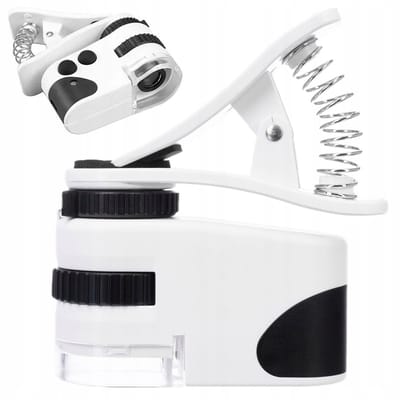VERK Group MPK10 - Telefoon Microscoop - 60x Zoom - UV Licht - LED Verlichting