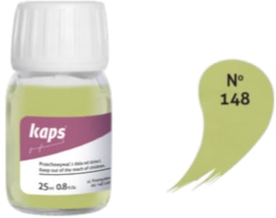 Kaps super color leer & kunstleer verf inc.cleaner - (148) Appelgroen - 25ml