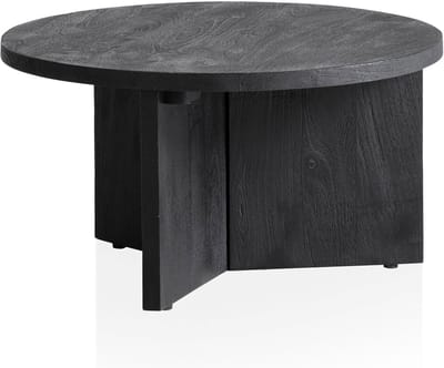 Salontafel mango zwart 60 cm