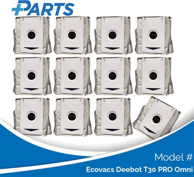 Ecovacs Deebot T30 PRO Omni Stofzakken (12 Stuks, Plus.Parts® alternatief voor DDB030031)