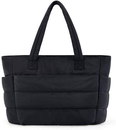 Dailygoods- Dameshandtas grote capaciteit - Schoudertas - Tote tas - Opvouwbaar - Multifunctioneel - 2 zijzakken + 1 voorvak
