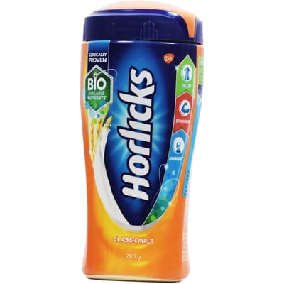Horlicks: eiwit-vitaminecomplex (200 gram), Horlicks, Hindustan Unilever blue