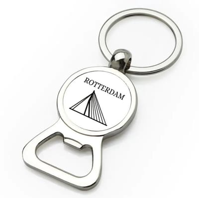 Akyol - rotterdam flesopener - Rotterdam - toeristen rotterdammers - cadeautje - kado - erasmusbrug - zuid holland - 9 bij 3 cm
