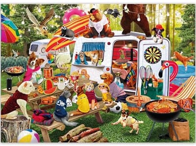 Puzzel van 1000 Stukjes voor Volwassenen en Kinderen - Kleurrijke Dierenmotieven voor Ontspanning en Plezier