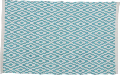 Differnz Brighton Badmat 100% katoen Blauw wit 50 x 80 cm