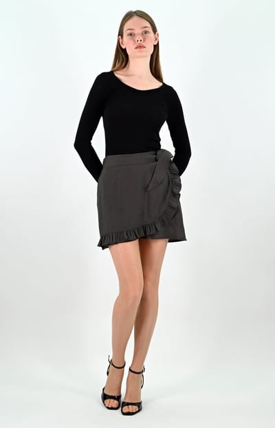 YesMooi - Broekrok - Dames Skort - Antraciet - L (40)