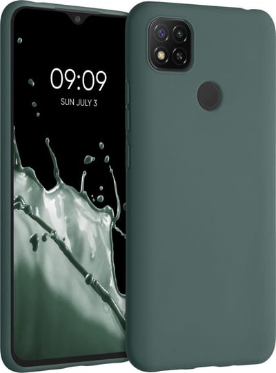 kwmobile telefoonhoesje geschikt voor Xiaomi Redmi 9C - Hoesje voor smartphone - Back cover in blauwgroen