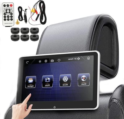 Hoofdsteun Monitor - Achterbank Entertainment - Reizen met Kinderen - Touchscreen Scherm - 10.1 Inch - Zwart