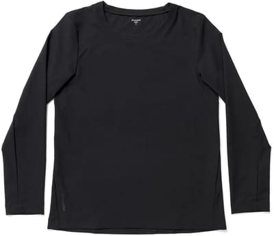 Houdini Cover Crew T-shirt Met Lange Mouwen Zwart L Vrouw