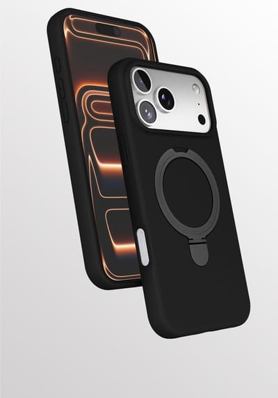 Hoesje Geschikt voor iPhone 17 Pro hoesje zacht siliconen Zwart - Liquid Backcover ring hoesje Geschikt voor Magsafe