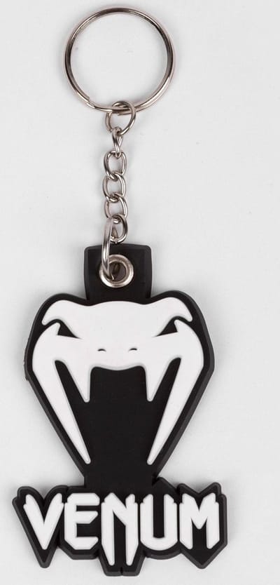 Venum Classic - Sleutelhanger - Wit Logo - Elastische Gummi