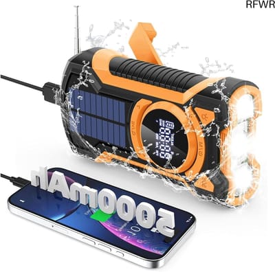 Noodradio - Noodpakket Oorlog - Draagbare Radio - Powerbank Zonneenergie - Transistor Radio - Camping