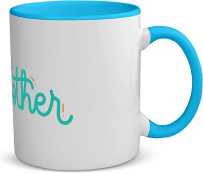 Akyol - brother koffiemok - theemok - blauw - Broer - broertje of broer - cadeau - verjaardag - broers - familie - 350 ML inhoud