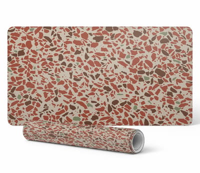 Universele beschermmat voor tafels en aanrechtbladen, mozaïek terrazzo, 90x45 cm
