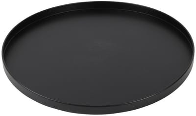 Dienblad Barina | Zwart | XLarge | Metaal | Rond | Ø59 x H3cm