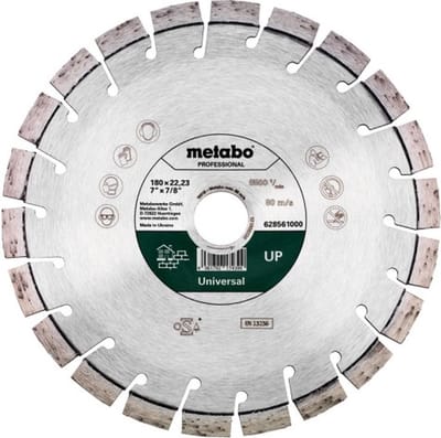 Metabo 628561000 Diamanten doorslijpschijf Diameter 180 mm Boordiameter 22.23 mm 1 stuk(s)