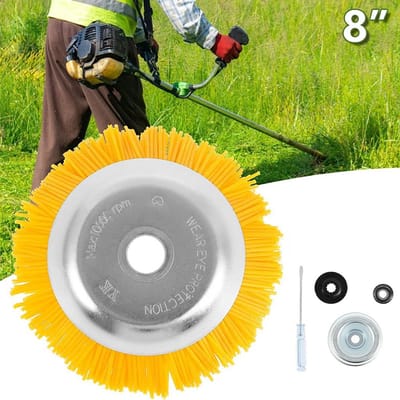 Onkruidborstel - Nylon Bosmaaier Borstel - Onkruidborstel voor Trimmer - Ø 200 mm - Universeel