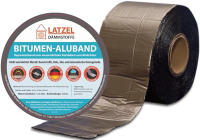 Bitumen Aluminium Tape - Waterdichte Afdichting - Dak Reparatie - Permanent Elastisch - 50 mm x 10 meter - Loodkleurig