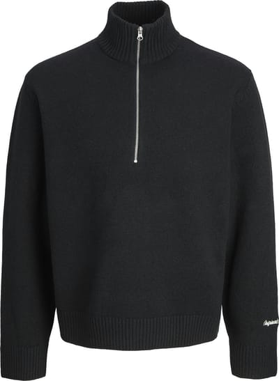 JACK&JONES PLUS - JORNORREBRO KNIT HALF ZIP PLS - Heren - Gebreide truien