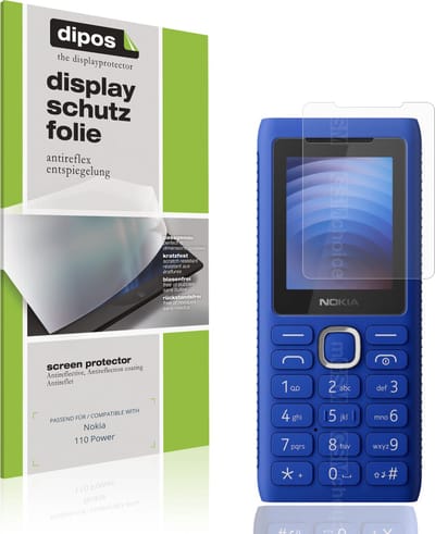 dipos – 4x Matte Beschermfolie geschikt voor Nokia 110 Power | Krasbestendige & antireflecterende Screenprotector Ultra-Thin