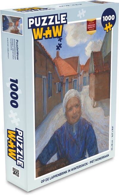 Puzzel Op de Lappenbrink in Winterswijk - Piet Mondriaan - Legpuzzel - Puzzel 1000 stukjes volwassenen