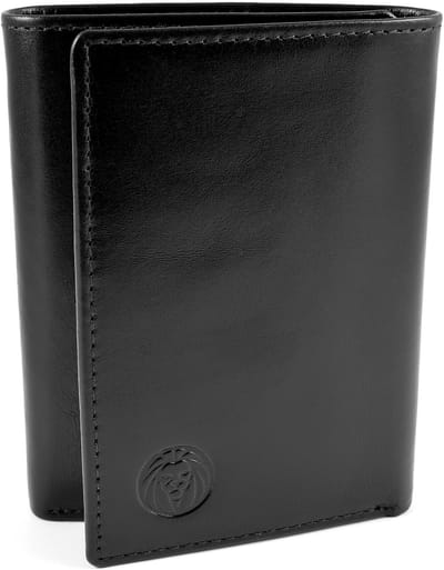Zwarte Trifold Portemonnee