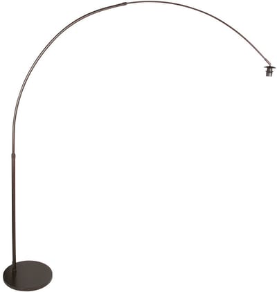 Cacao kleurige vloerlamp / booglamp Sparkled Light 7268CA, modern design, kunststof en metaal, hoogte verstelbaar van 210 tot 240 cm, Steinhauer