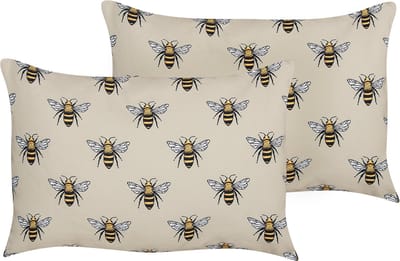 CANNETO - Tuinkussen set van 2 - Beige - 40 x 60 cm - Polyester