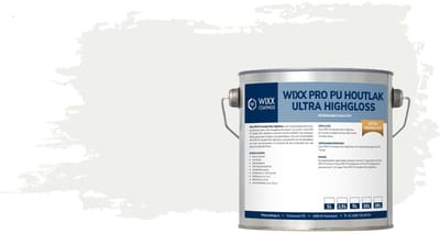 Wixx PRO PU Houtlak Ultra HighGloss - 1L - RAL 9016 | Verkeerswit