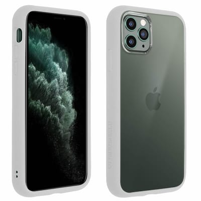 Apple iPhone 11 Pro Hoesje - Rhinoshield - MOD NX Serie - Hard Kunststof Backcover - Platinum Gray - Hoesje Geschikt Voor Apple iPhone 11 Pro