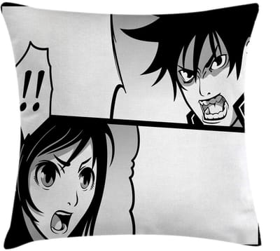 ABAKUHAUS Anime-kussenhoes – 45x45 cm – Dubbelzijdig – Veelkleurig