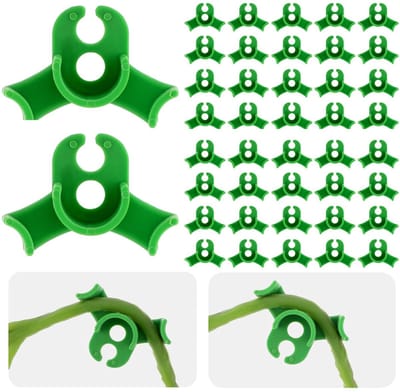 40 stuks plantentrainingsclips met lage stress, 90 graden, voor stressvermindering, training voor planten, stengels, kweken van plantenstelen, knoppen, buigmachines voor tuinieren, wijntakken