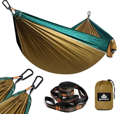 reis- en campinghangmat, ultralicht, draagvermogen 300 kg, ademend, sneldrogend parachute-nylon, voor binnen en buiten, tuin