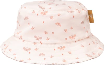 Fresk UV 50+ Zonnehoed voor kinderen 62 – Beschermende Reishoed – Hoofdbescherming Meisjes - Creme - Butterflies