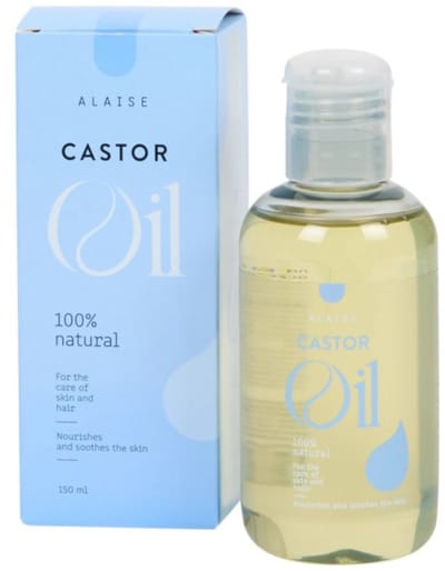 Alaise Castor Olie - Huidolie - Haarolie - Bodyolie - 100% Pure Castorolie voor Huid, Haar, Wimpers en Wenkbrauwen (150 ml)
