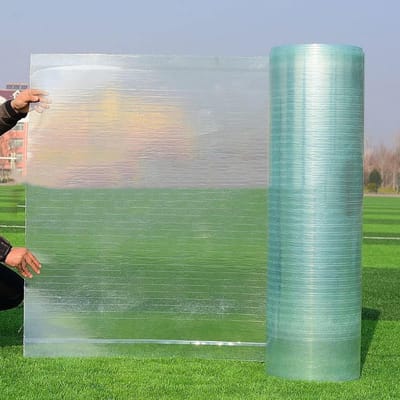 Doorzichtige Dakplaat - Polycarbonaat Paneel - Kas Bedekken - UV-bestendig Glasvezel - 1.2 x 3 m - Transparant