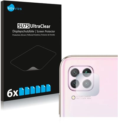 Savvies - Screenprotector voor Huawei P40 lite (ALLEEN Camera Lens) - Folie Beschermfolie transparant 6 Stuks