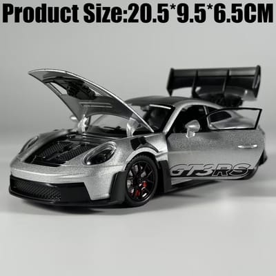 1:24 Porsche 911 Gt3 Rs 992 Generatie Gt Sportwagen Legering Metaal Diecast Modelauto Hoge Simulatie Voertuig Huis Trendy Ornamenten