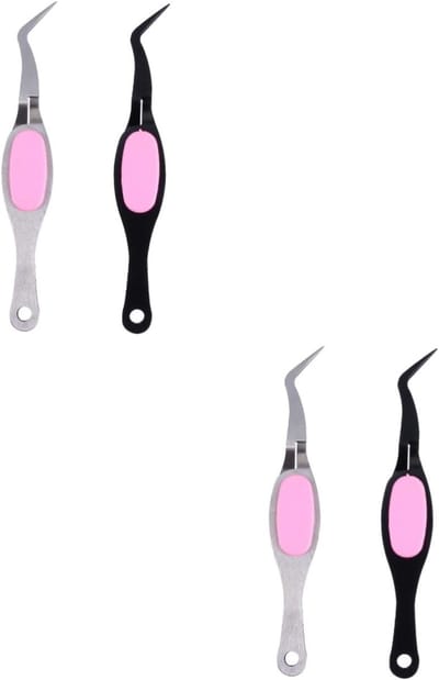 Precisie Pincetten - Hobby Tool - Knutselen Sieraden - Gekruiste Vergrendeling - 13 cm Lengte - Diverse Kleuren