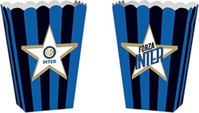 BIGIEMME SRL - 4 kartonnen Inter popcorn bakjes