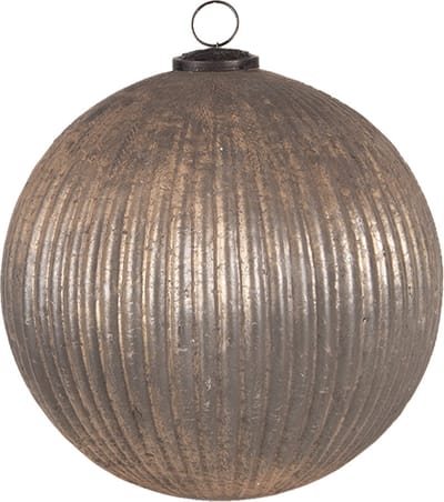 Clayre & Eef Kerstbal XL Ø 25 cm Goudkleurig Glas